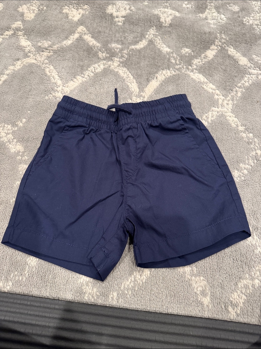 H&M Navy Drawstring Elastic-Waist Kids Shorts